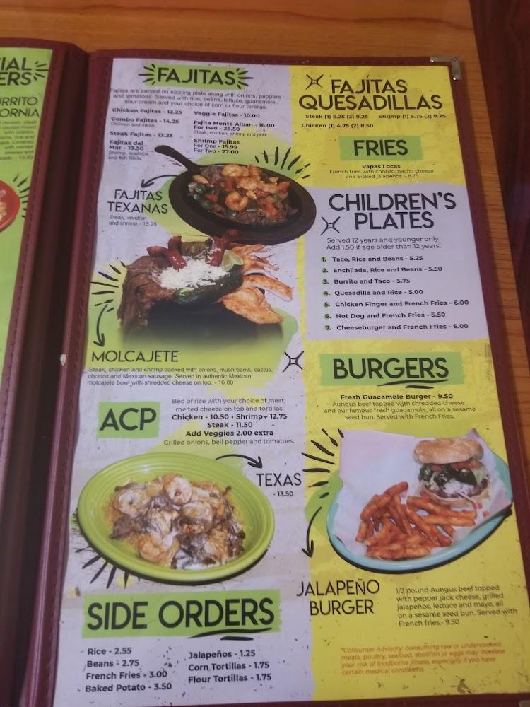 Monte Alban Mexican Grill & Seafood Menu image 4
